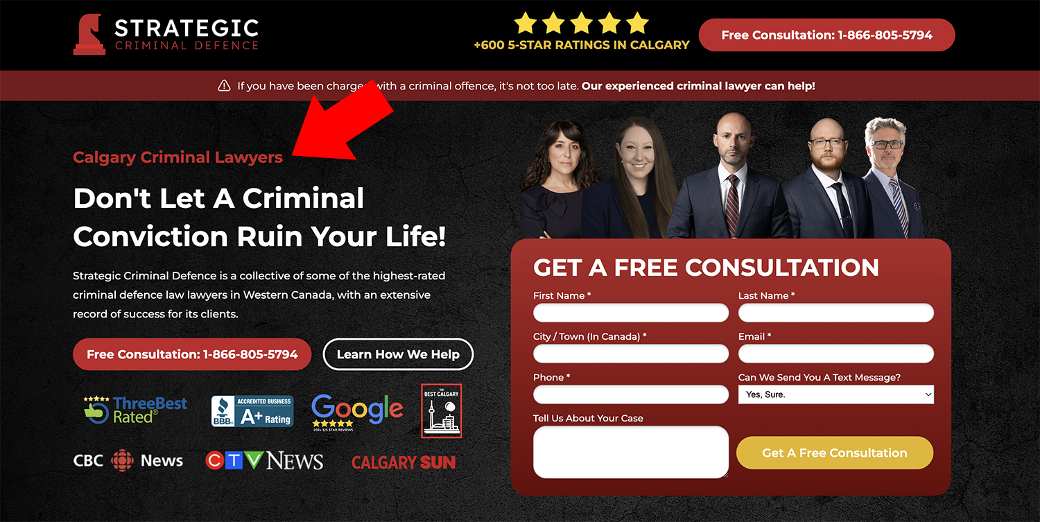 perfect-law-firm-landing-page-keyword