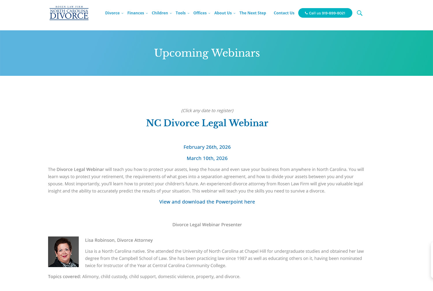 Rosen Law Group Law Firm Webinar