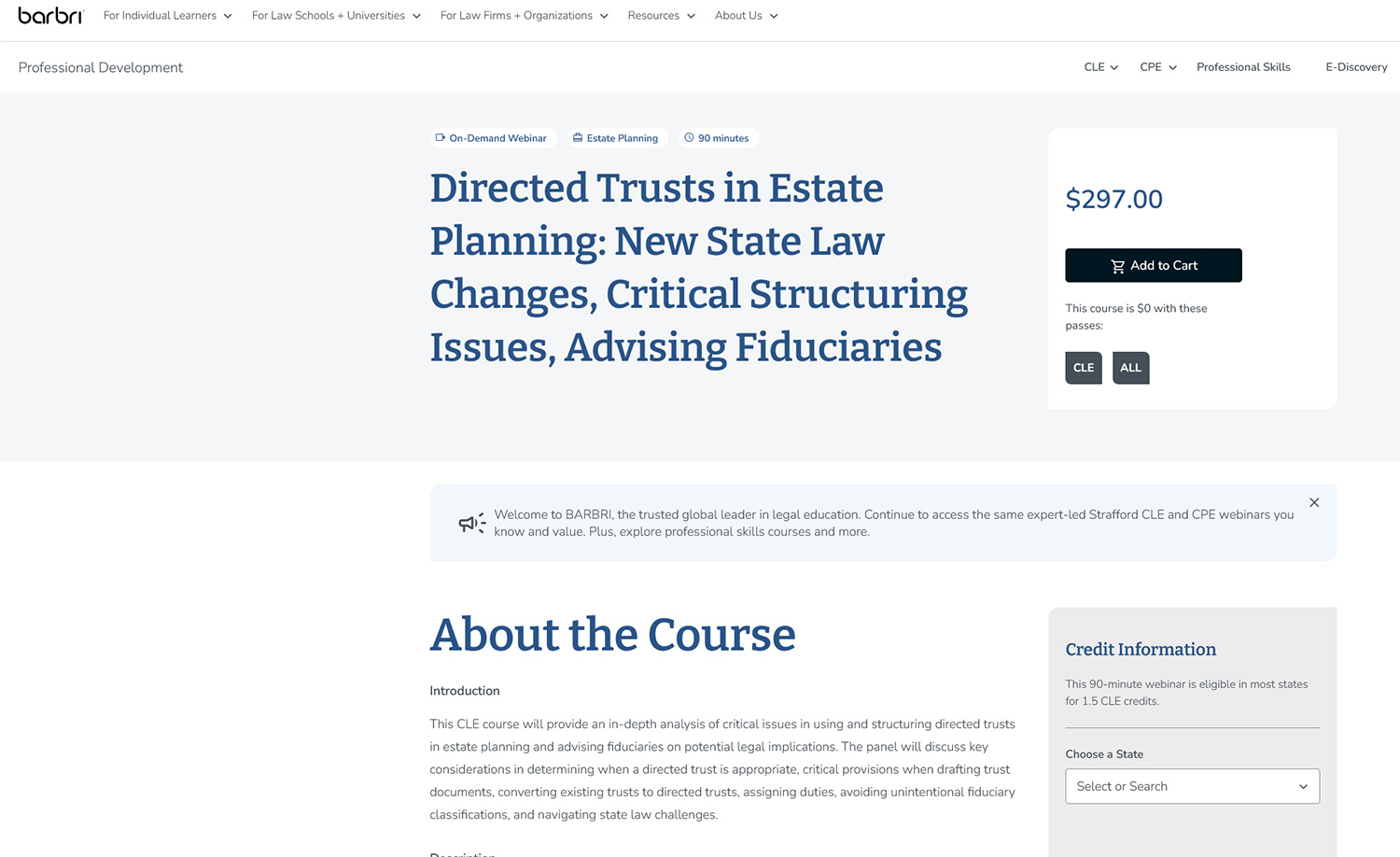 Strafford Law Firm Webinar