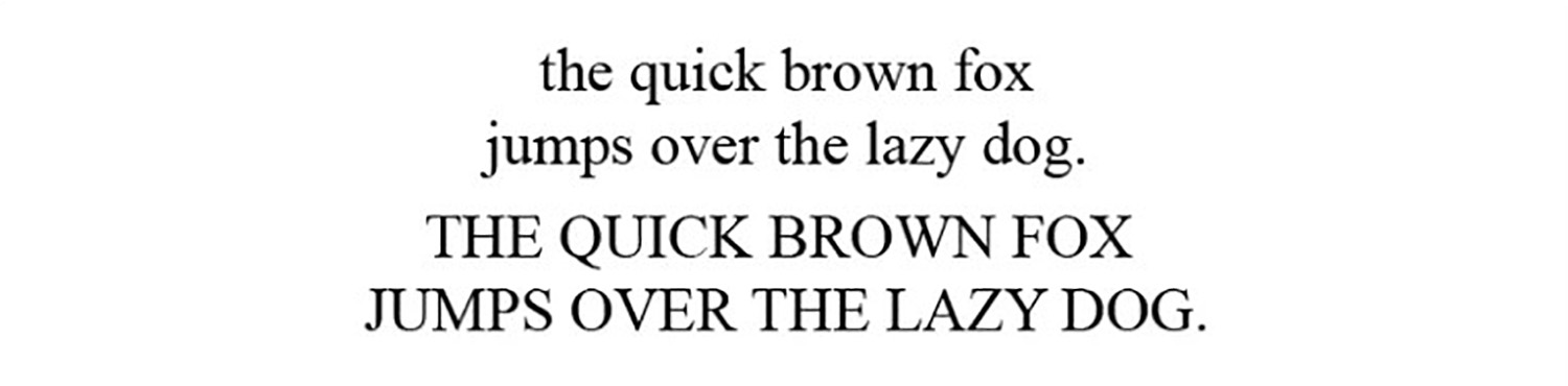 Times New Roman Sample