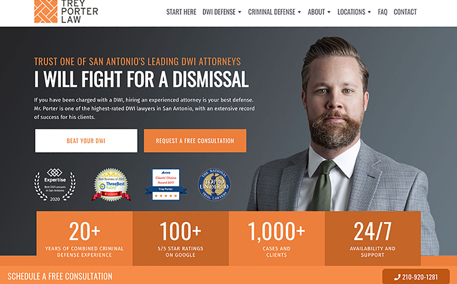 Trey Porter Best Law Firm Websites